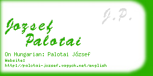 jozsef palotai business card